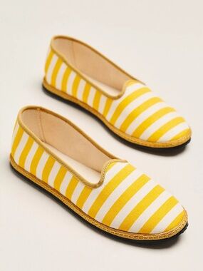 Vibi Venezia Women's Yellow Stripe Gondola Espadrilles